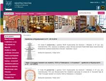 Tablet Screenshot of biblioteka.waw.pl
